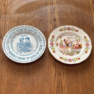 Vintage plates